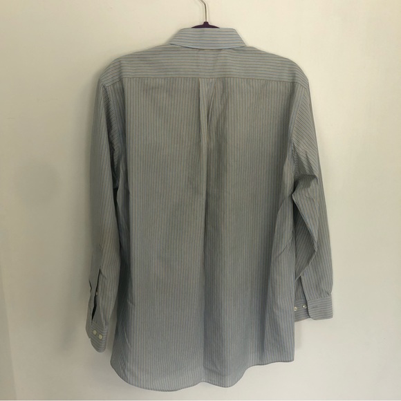 BROOKS BROTHERS 346 Men Striped Long Sleeve Button up Shirt Sz 15 1/2-2/3 - Picture 5 of 10